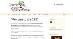 Desktop Screenshot of centerforexcellencenc.com